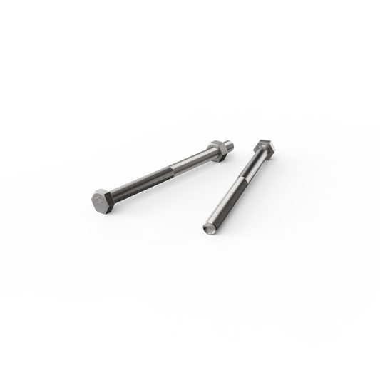 ZENITH Stainless Steel 304 M10 x 150mm Hex Head Bolts and Nuts, Corrosion Resistant