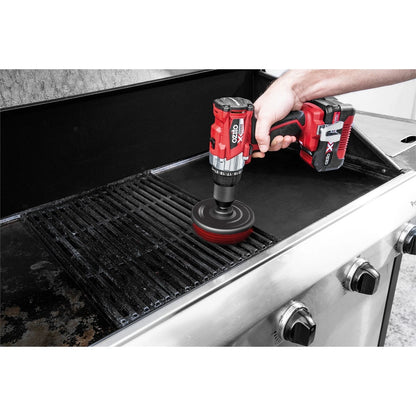 Ozito Ultimate Cleaning Brush Set for Cordless Drills - 3 Brushes, Versatile Surfaces