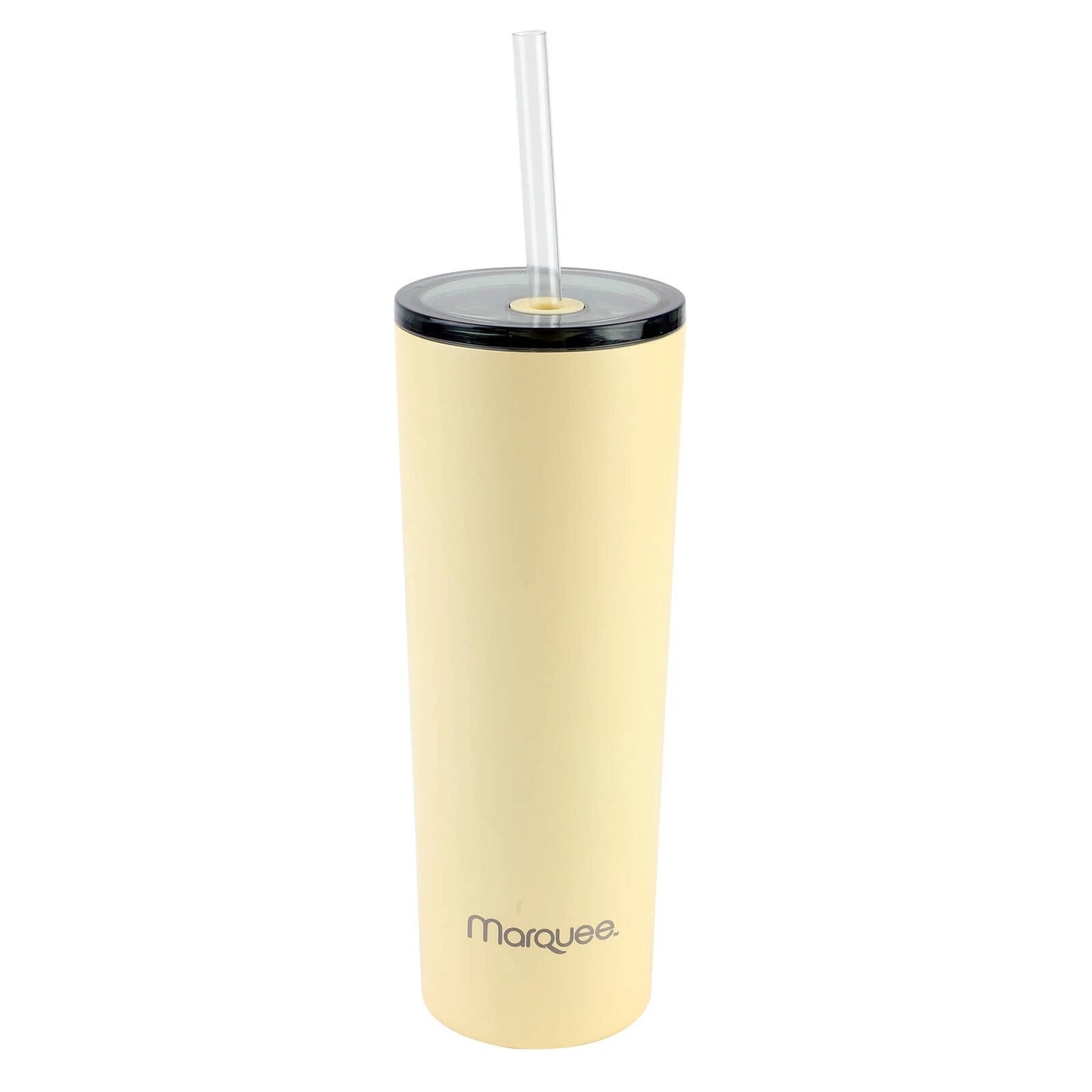 Marquee Yellow 890ml Slim Tumbler with Straw, Insulated, Spill-Resistant, BPA-Free