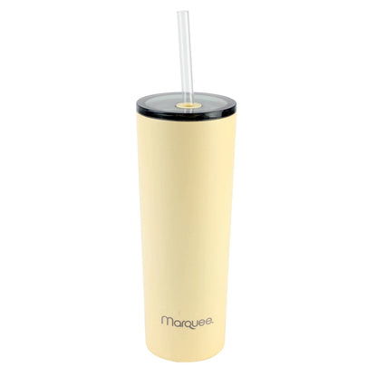 Marquee Yellow 890ml Slim Tumbler with Straw, Insulated, Spill-Resistant, BPA-Free