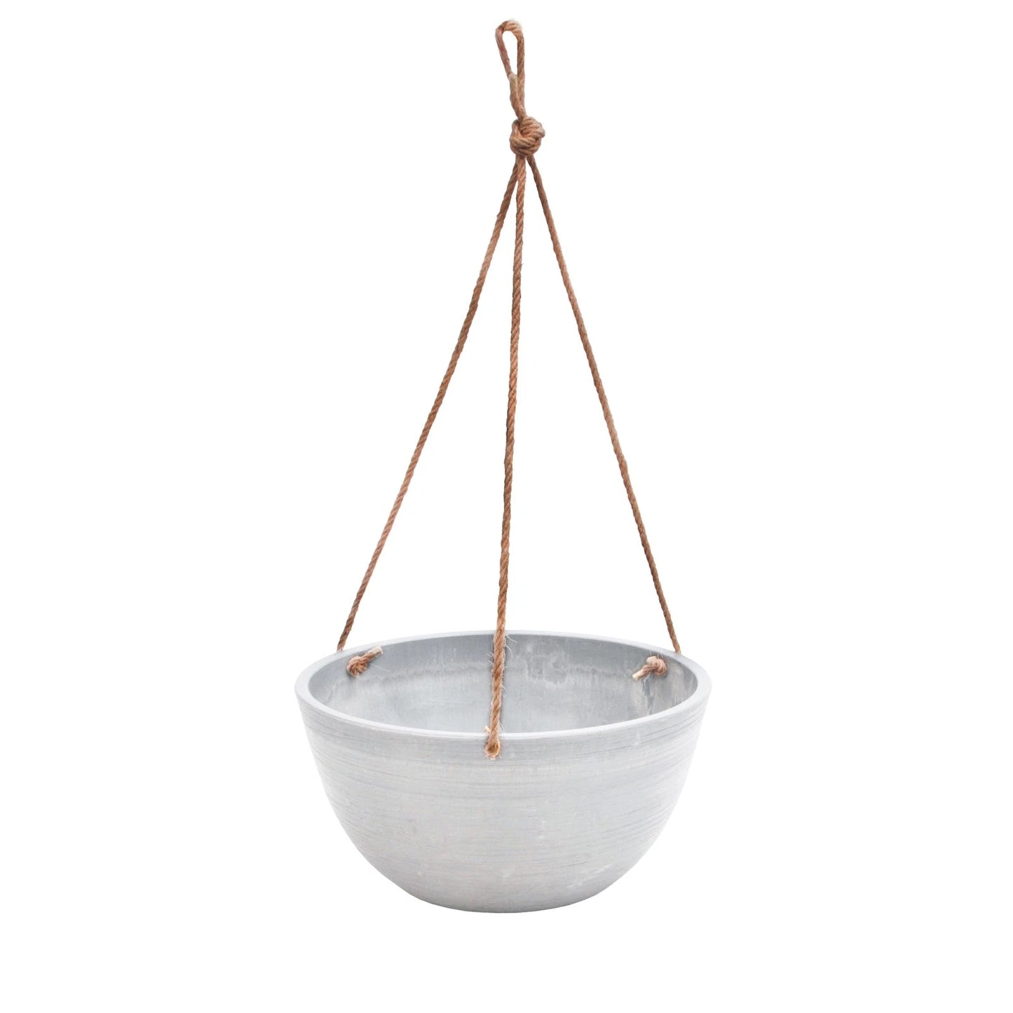 Respect 31cm Grey Green Earth Hanging Planter - UV Resistant, Indoor/Outdoor, 20kg Load