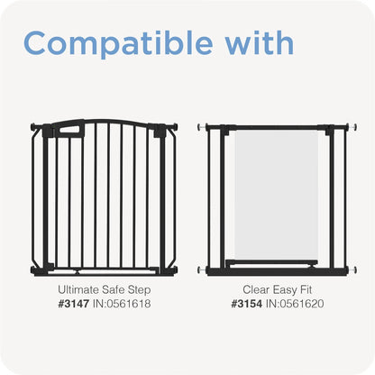 Perma Child Safety 30cm Black Baby Gate Extension, Universal Fit, Durable Steel