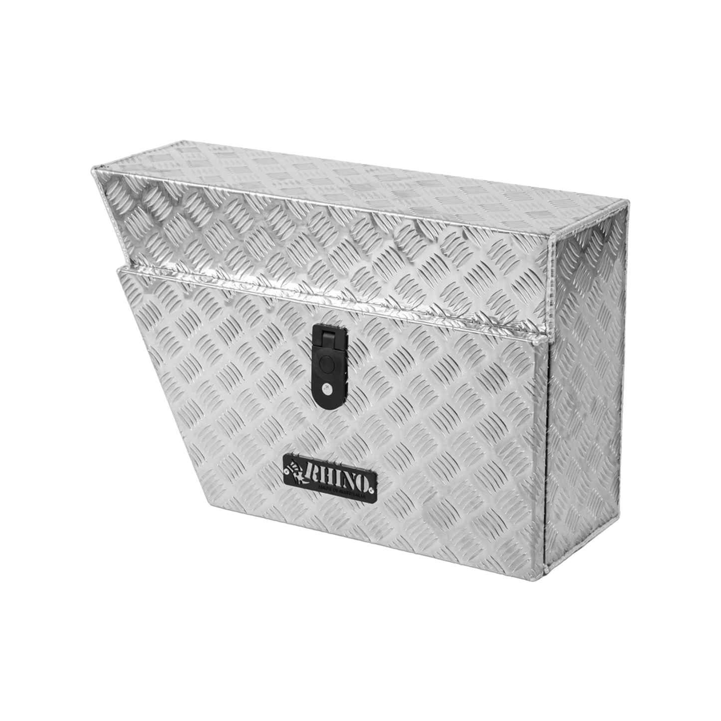 Rhino Aluminium Checkerplate Undertray Toolbox 700x430x250mm Left Hand, Lockable, Made in Australia