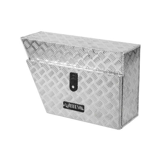 Rhino Aluminium Checkerplate Undertray Toolbox 700x430x250mm Left Hand, Lockable, Made in Australia
