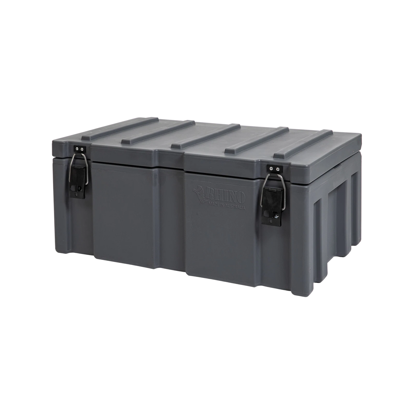 Rhino Grey Cargo Case 900x550x400mm, Durable Polyethylene, Water-Resistant, High Security Latches