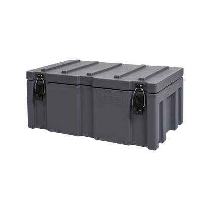 Rhino Grey Cargo Case 900x550x400mm, Durable Polyethylene, Water-Resistant, High Security Latches