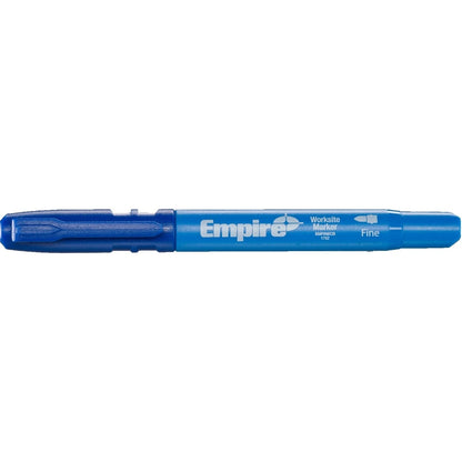 Empire Blue Fine Marker Pen - Clog-Resistant, Quick-Dry, Permanent Ink, Versatile Surfaces