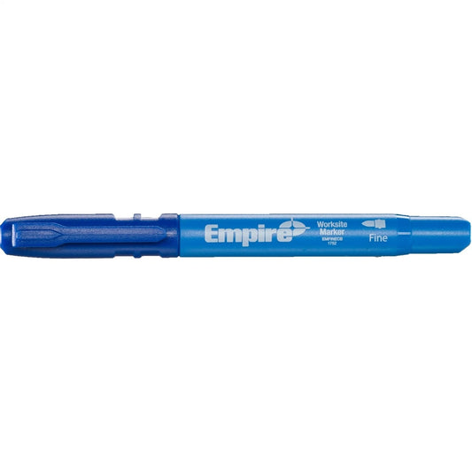 Empire Blue Fine Marker Pen - Clog-Resistant, Quick-Dry, Permanent Ink, Versatile Surfaces