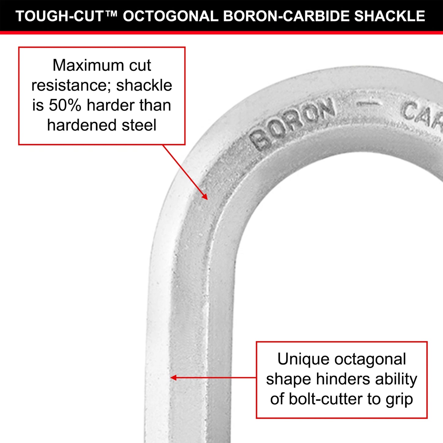Master Lock 45mm Excell Weather-Resistant Padlock 4 Pack, Boron-Carbide Shackle, 4 Keys