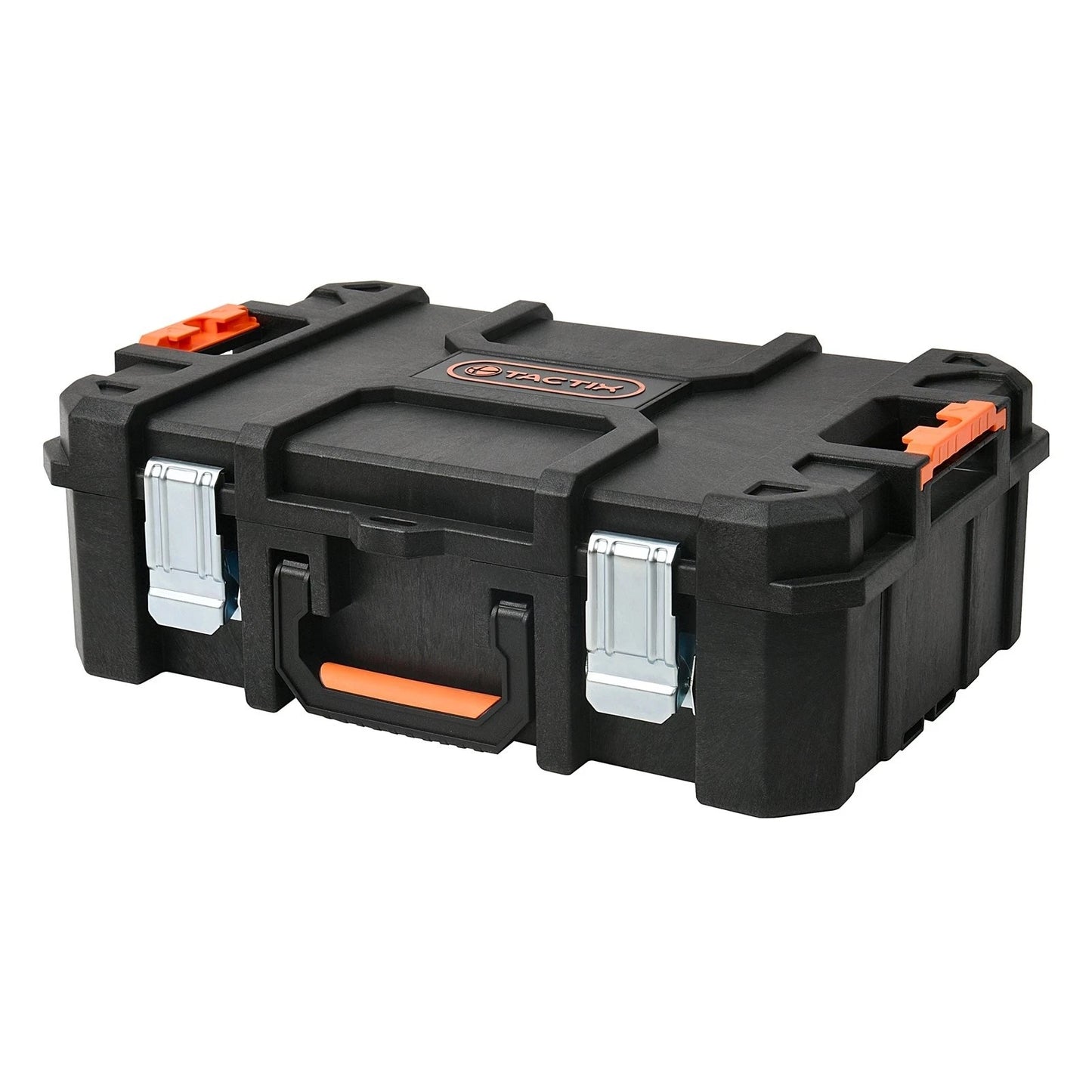 Tactix Modular Portable Technician Case with Durable Steel Latches, Weatherproof Seal, Expandable Storage