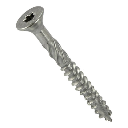 Zenith Stainless Steel Decking Screws T25 12G x 50mm, Large Head, 50 Pcs