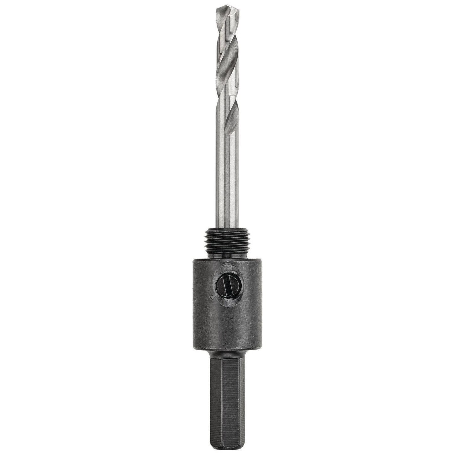 DeWALT 32-152mm Holesaw Arbor 3/8" Shank, Hardened Steel, Split Point Pilot Drill