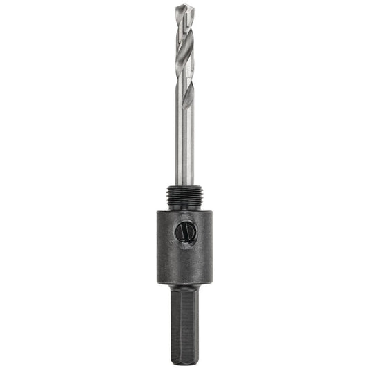 DeWALT 32-152mm Holesaw Arbor 3/8" Shank, Hardened Steel, Split Point Pilot Drill