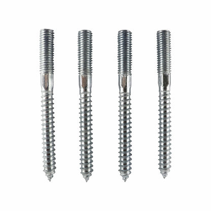 Everhang M10 x 100mm Zinc Plated Hanger Bolt 4 Pack - Durable, Corrosion-Resistant, Easy Install