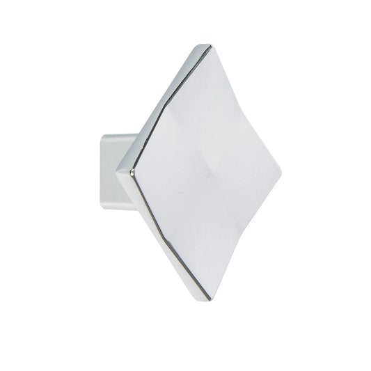 Prestige 36mm Chrome Plated Abstract Knob - Contemporary Design, Luxe Finish, Easy Install