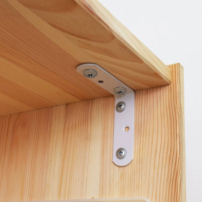 Carinya White Reinforcing Angle Bracket 70x70x20mm 8 Pack - Durable, Easy Install