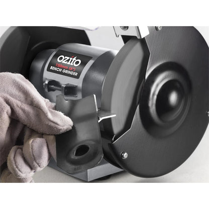 Ozito 150W 150mm Bench Grinder with Induction Motor & Adjustable Eye Shields