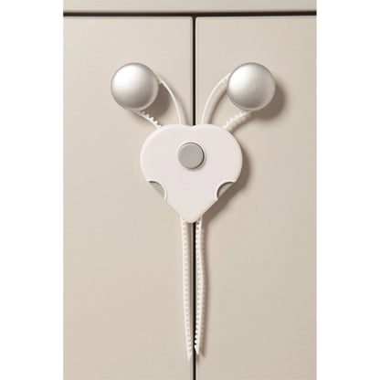 Dreambaby Child Safety Cabinet Flexi-Lock, Multi-Touch Release, Child-Resistant, White/Grey