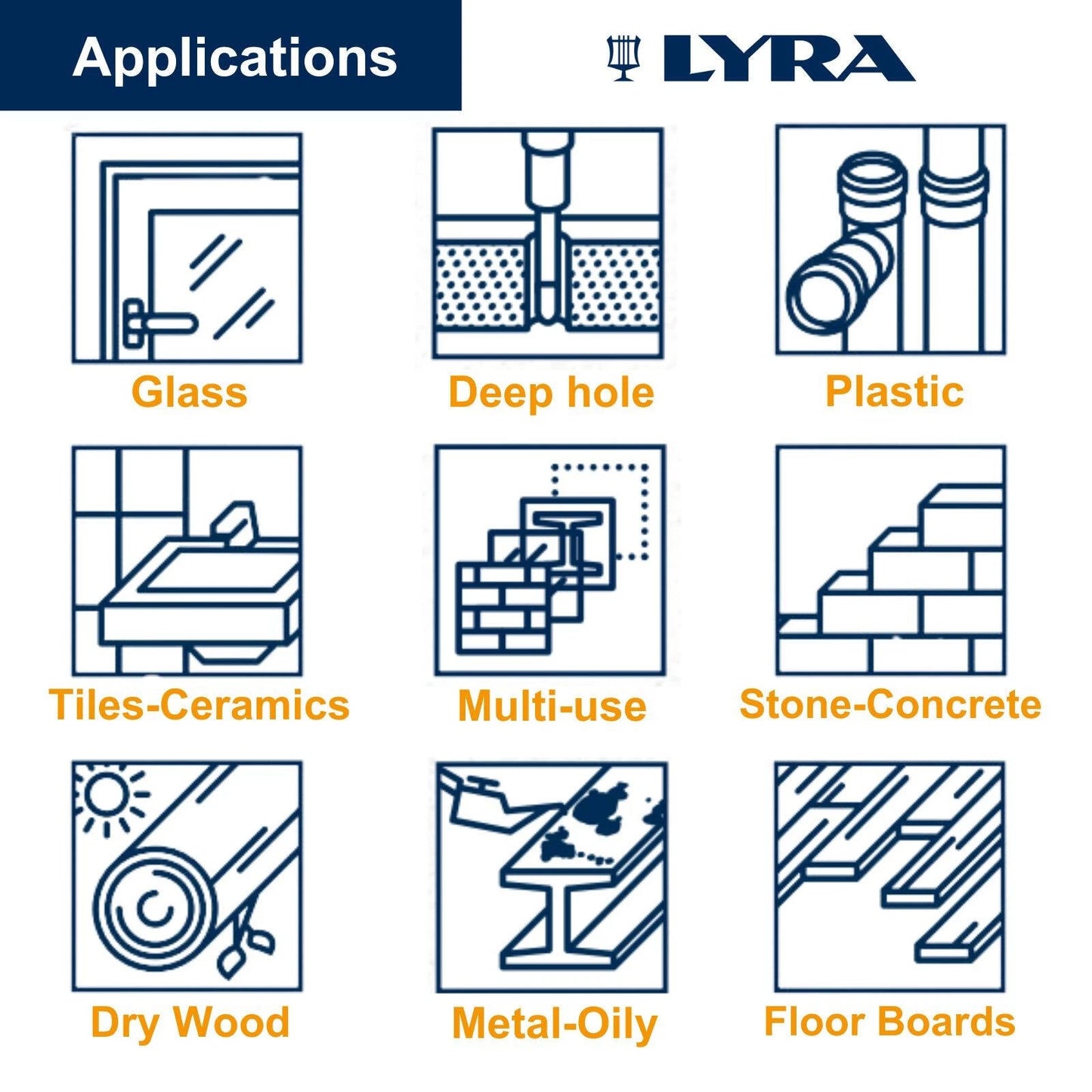 Lyra Carpenters Pencil with 12-Piece 2B Lead, Versatile Surface Marking, One-Handed Operation