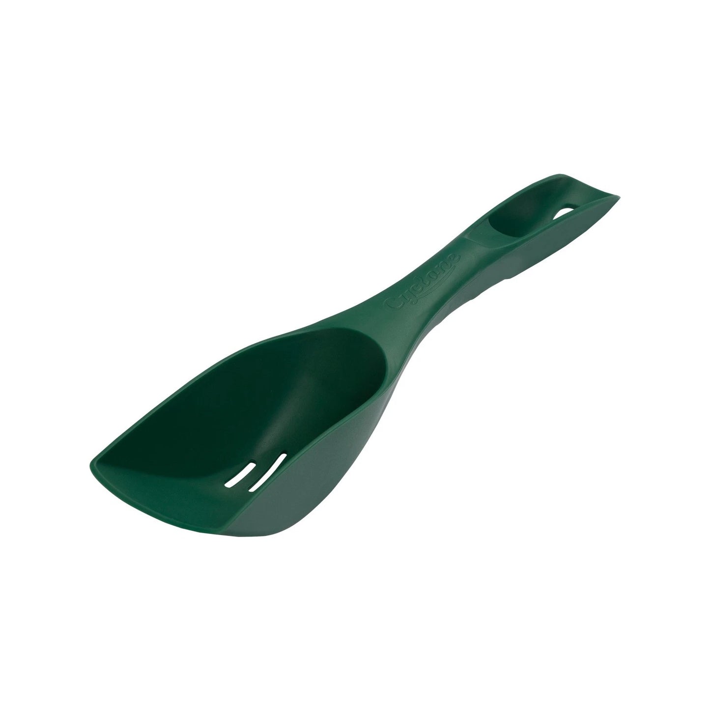 Cyclone Poly Gutter Scoop - Lightweight, Durable, Extra Long Handle, Drainage Holes, Lifetime Guarantee