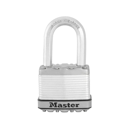 Master Lock 51mm Magnum Padlock, 38mm Long Shackle, Boron-Carbide, Weather-Resistant
