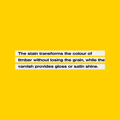 Cabot's 1L Water-Based Gloss Stain & Varnish, Scratch & UV Resistant, Fast Recoat