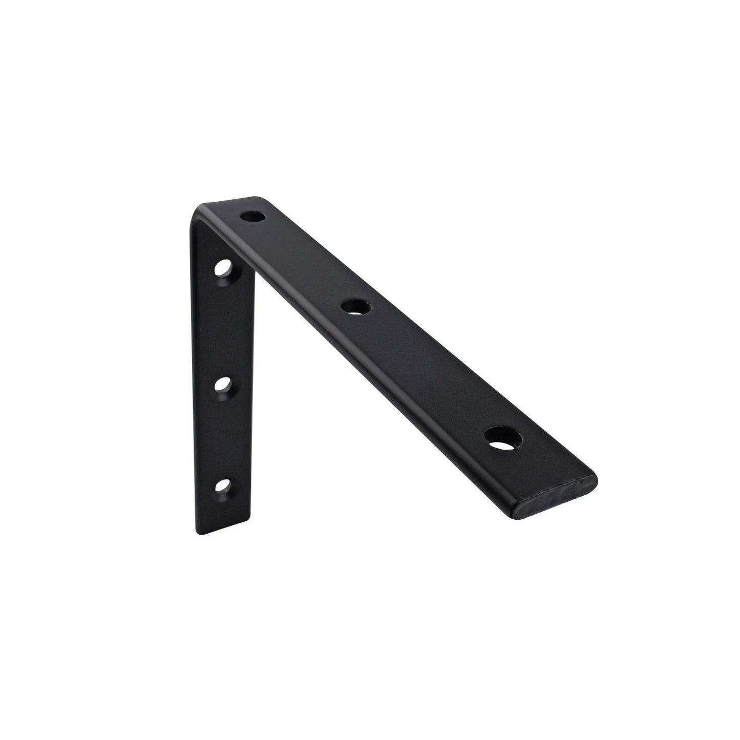 Carinya Heavy-Duty Black Angle Bracket 175x150mm, Stainless Steel, 100kg Load