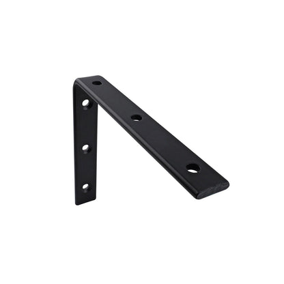 Carinya Heavy-Duty Black Angle Bracket 175x150mm, Stainless Steel, 100kg Load