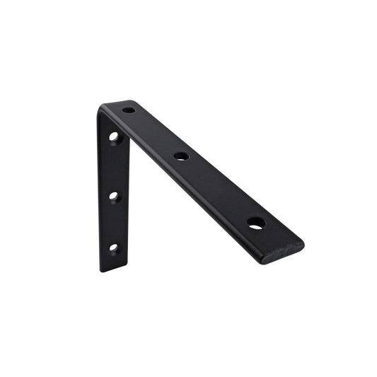 Carinya Heavy-Duty Black Angle Bracket 175x150mm, Stainless Steel, 100kg Load