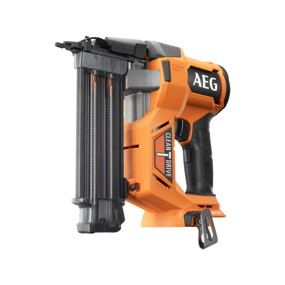 AEG 18V Brushless Brad Nailer, Cordless, Clean Drive, Tool-Free Jam Release
