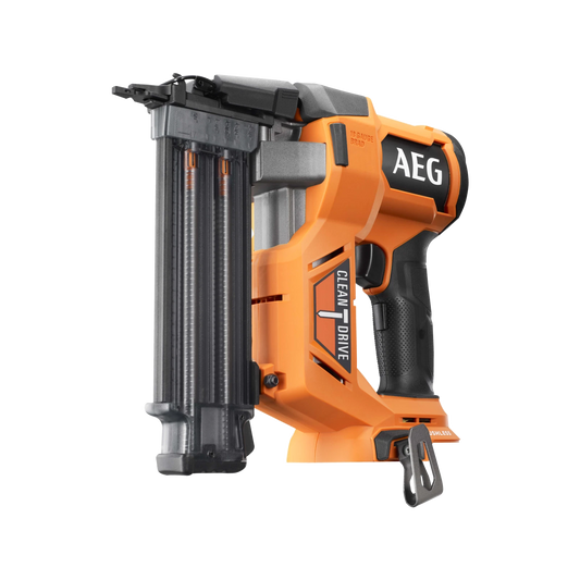 AEG 18V Brushless Brad Nailer, Cordless, Clean Drive, Tool-Free Jam Release