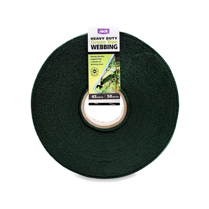 Jack Green Heavy Duty Tree Webbing Plant Ties, 45mm x 50m, UV Protected, Durable Support