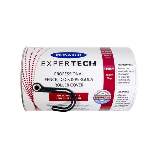 Monarch Expertech 130mm Spi-Weave Roller Cover for Fences, Decks & Pergolas, 26mm Nap