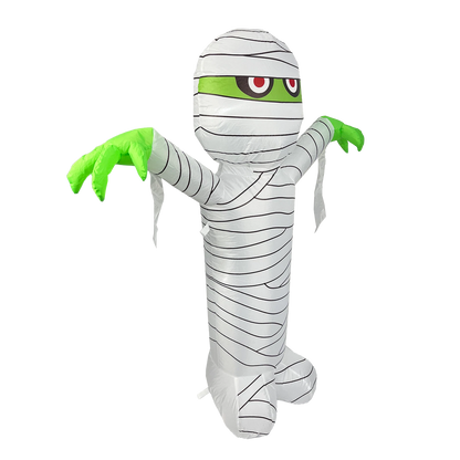 Galah Halloween Scary Mummy Inflatable 1.2M with LED Lights, Indoor/Outdoor Use