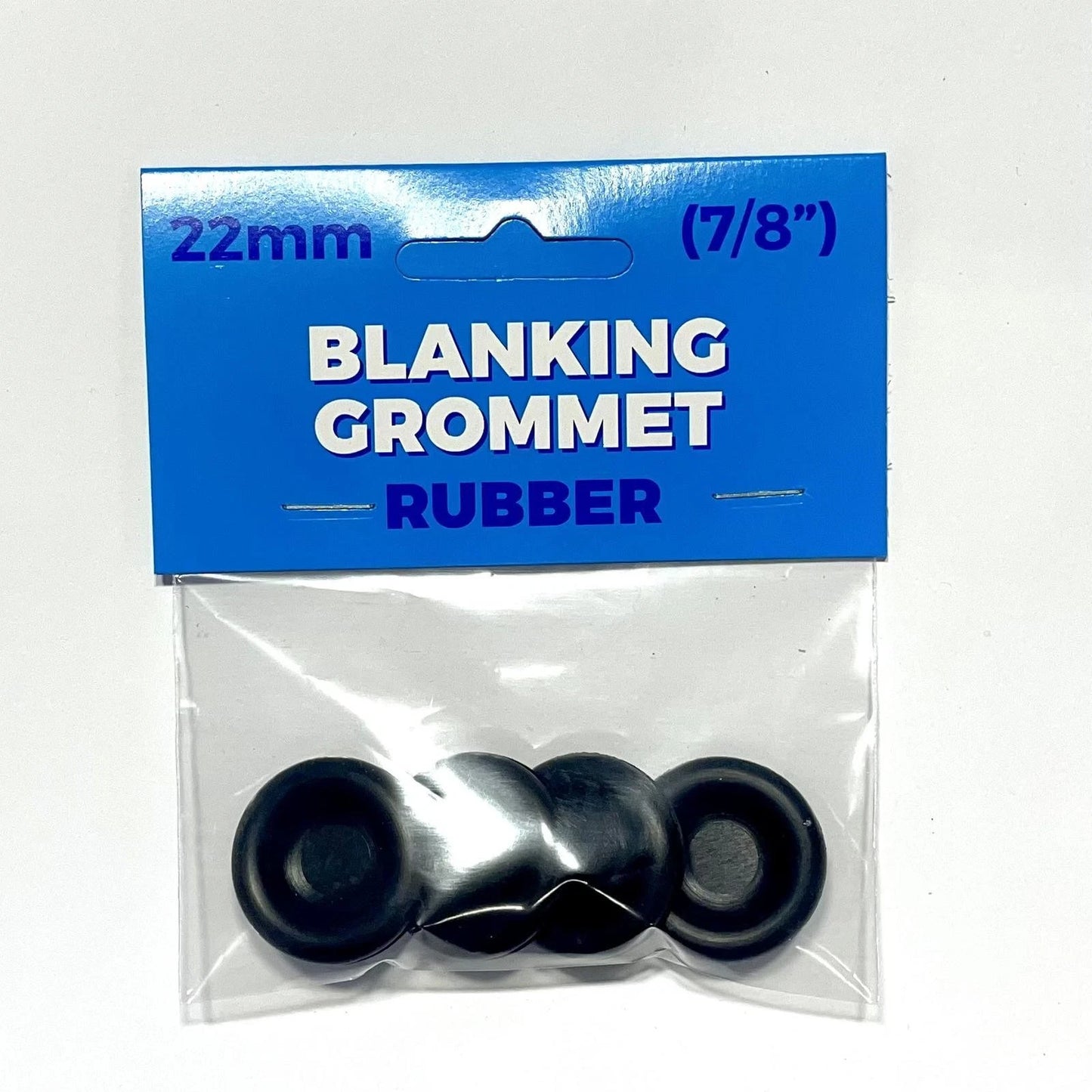 Premier Blue 22mm Nitrile Rubber Blanking Grommet - Durable, Easy Install, 100°C Temp Range