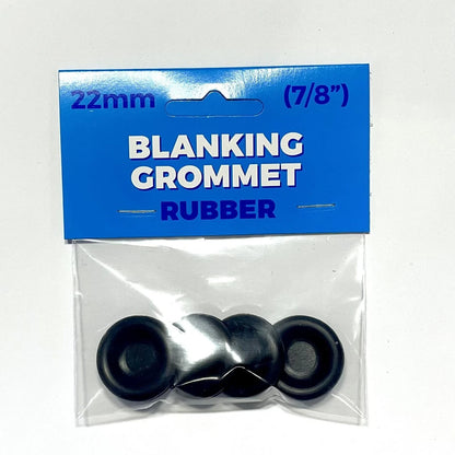 Premier Blue 22mm Nitrile Rubber Blanking Grommet - Durable, Easy Install, 100°C Temp Range