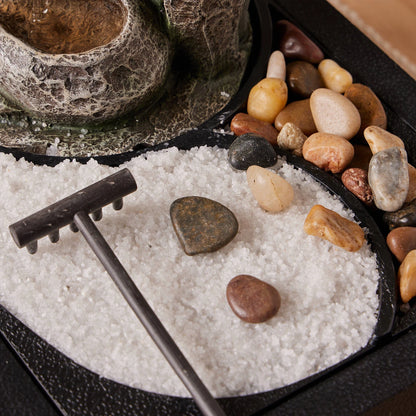 Northcote Pottery Enso Indoor Water Feature 16x34x30cm with Pump & Accessories