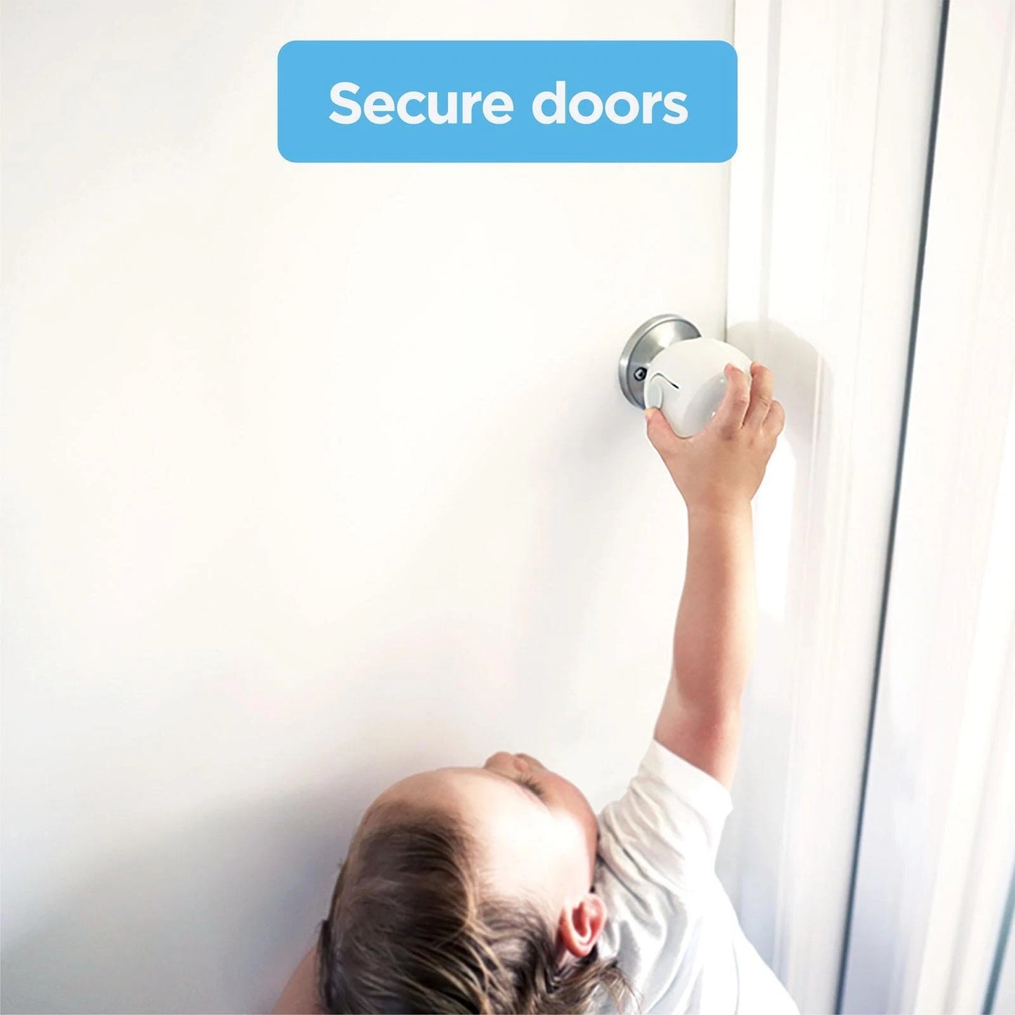 Perma Child Safety Door Knob Covers 4 Pack, Clear, Easy Install, Childproofing