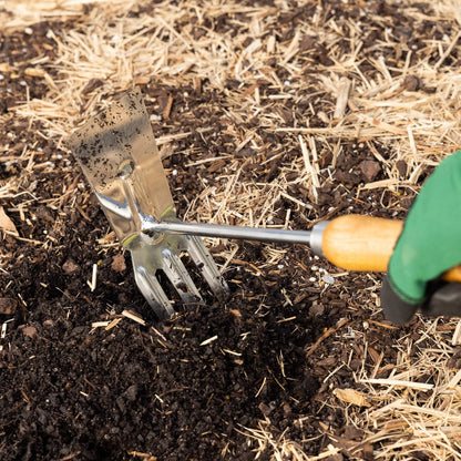 Cyclone Culti-Hoe Stainless Steel Garden Tool with Ash Handle & Lifetime Guarantee
