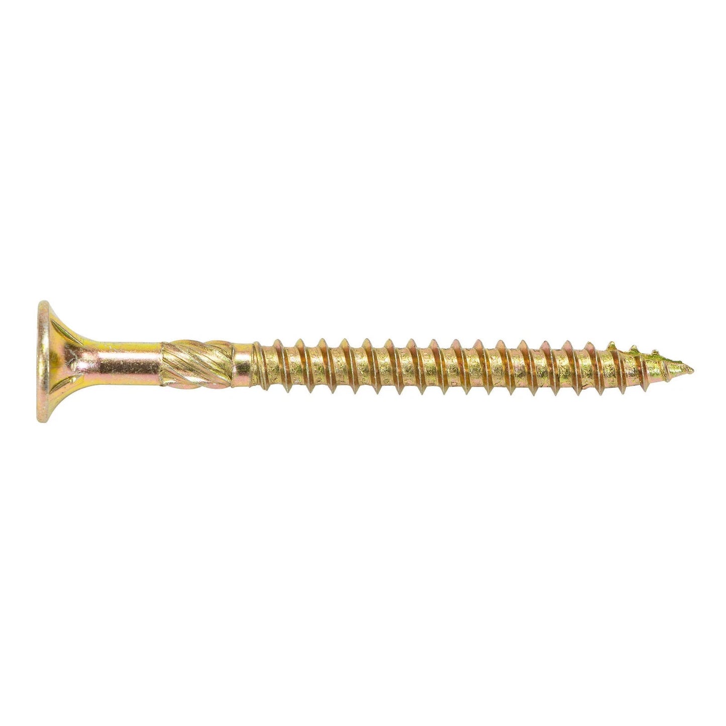 Titan 14g x 75mm Zinc Gold Bugle Batten Screw - 25 Pcs, Corrosion Resistant, High-Torque
