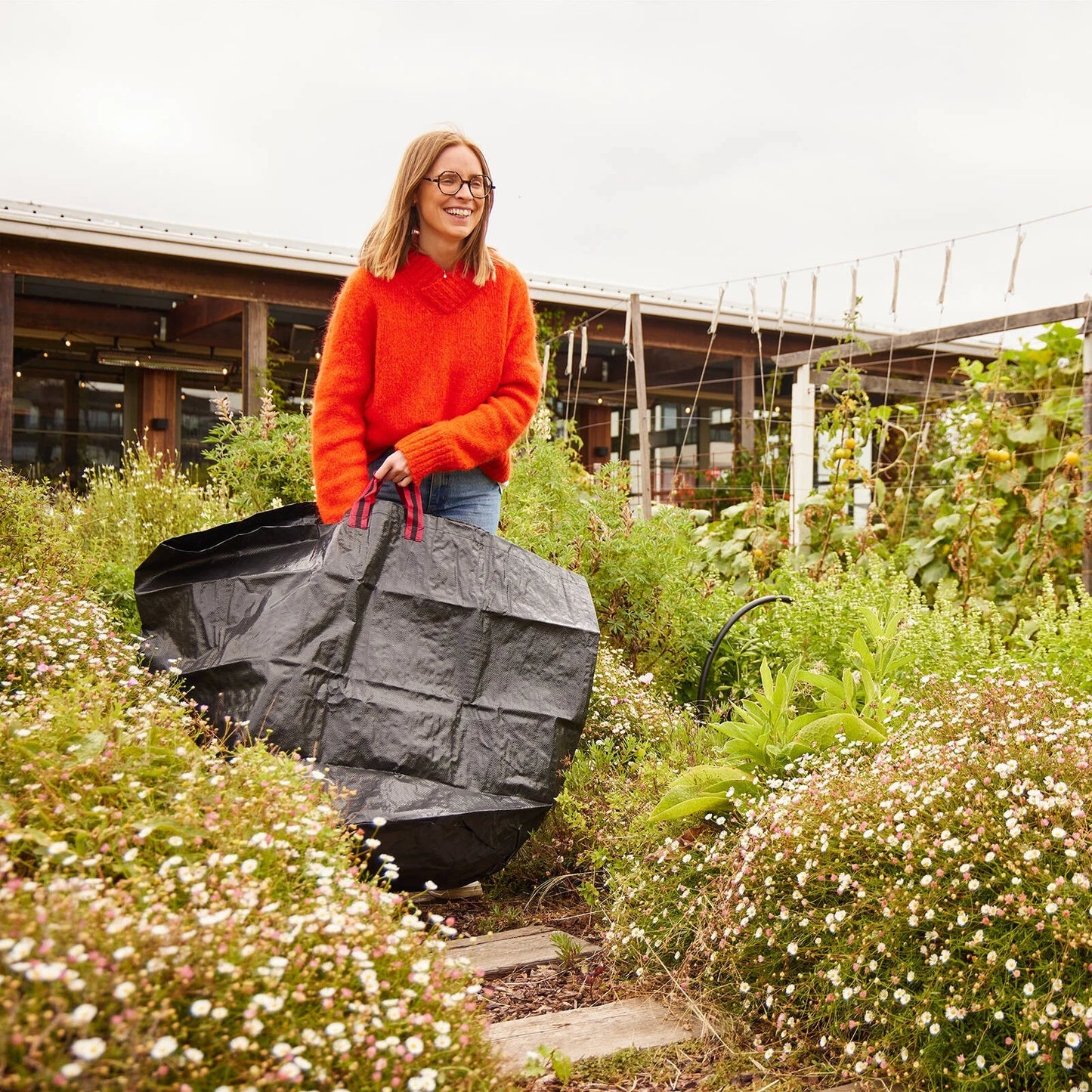 Trojan 268L Durable Round Garden Bag with 150L Capacity & Strong Handles