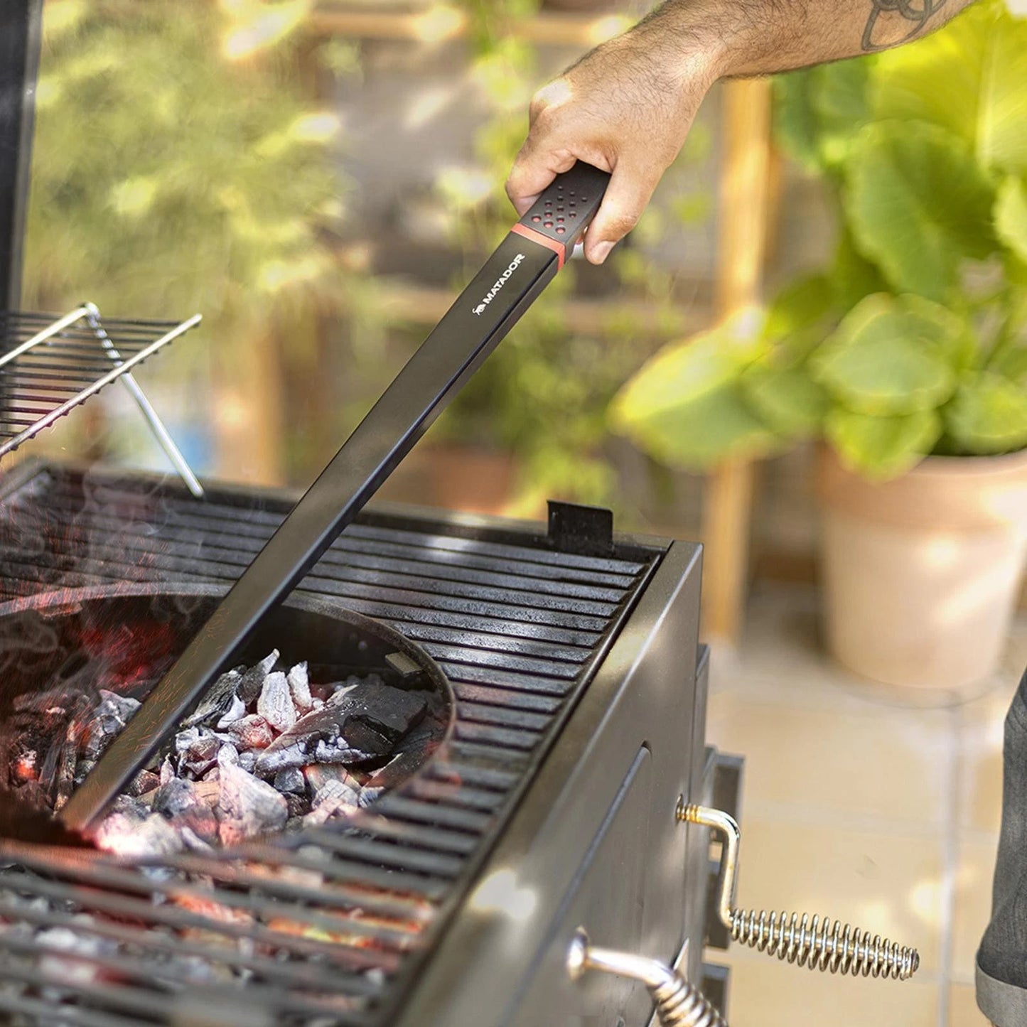 Matador Fuel Poker - Stainless Steel, Cool-Touch Handle, Extended Reach