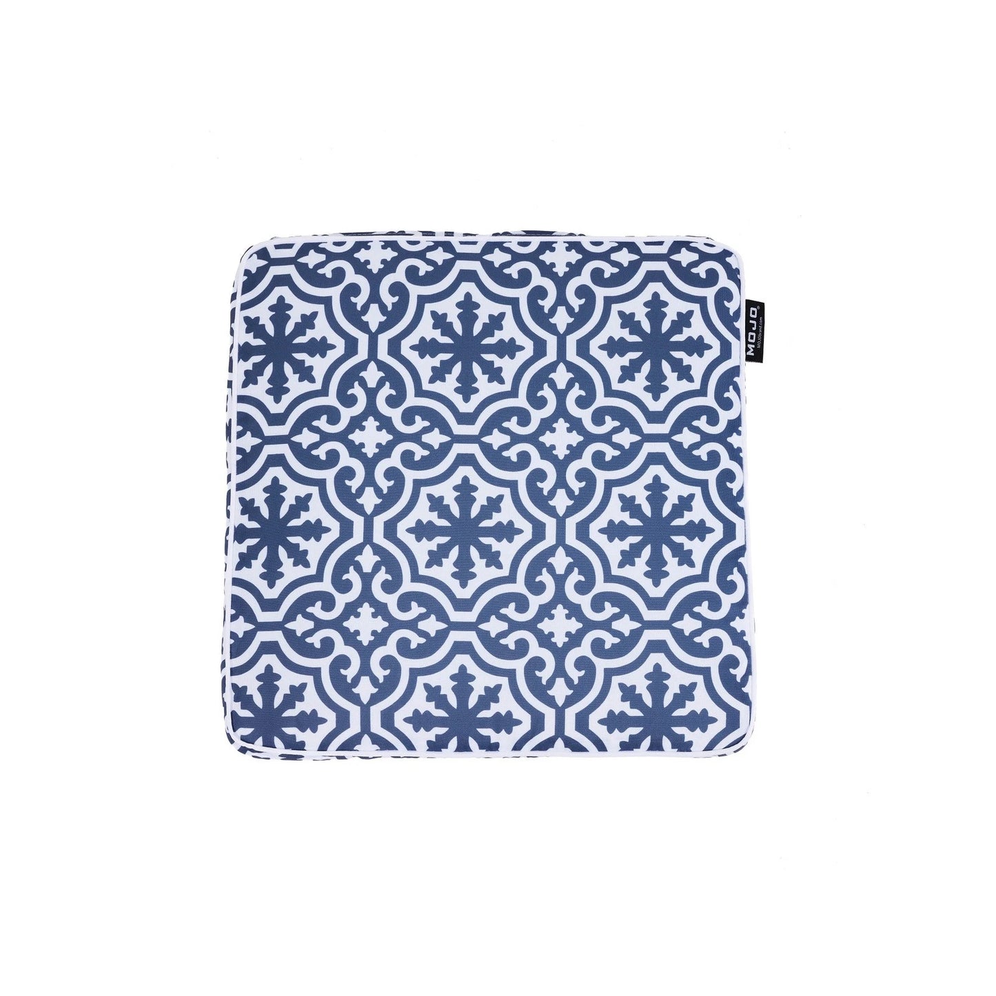 MOJO Blue and White Marrakesh UV & Water Resistant Outdoor Cushion