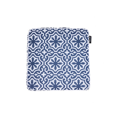 MOJO Blue and White Marrakesh UV & Water Resistant Outdoor Cushion