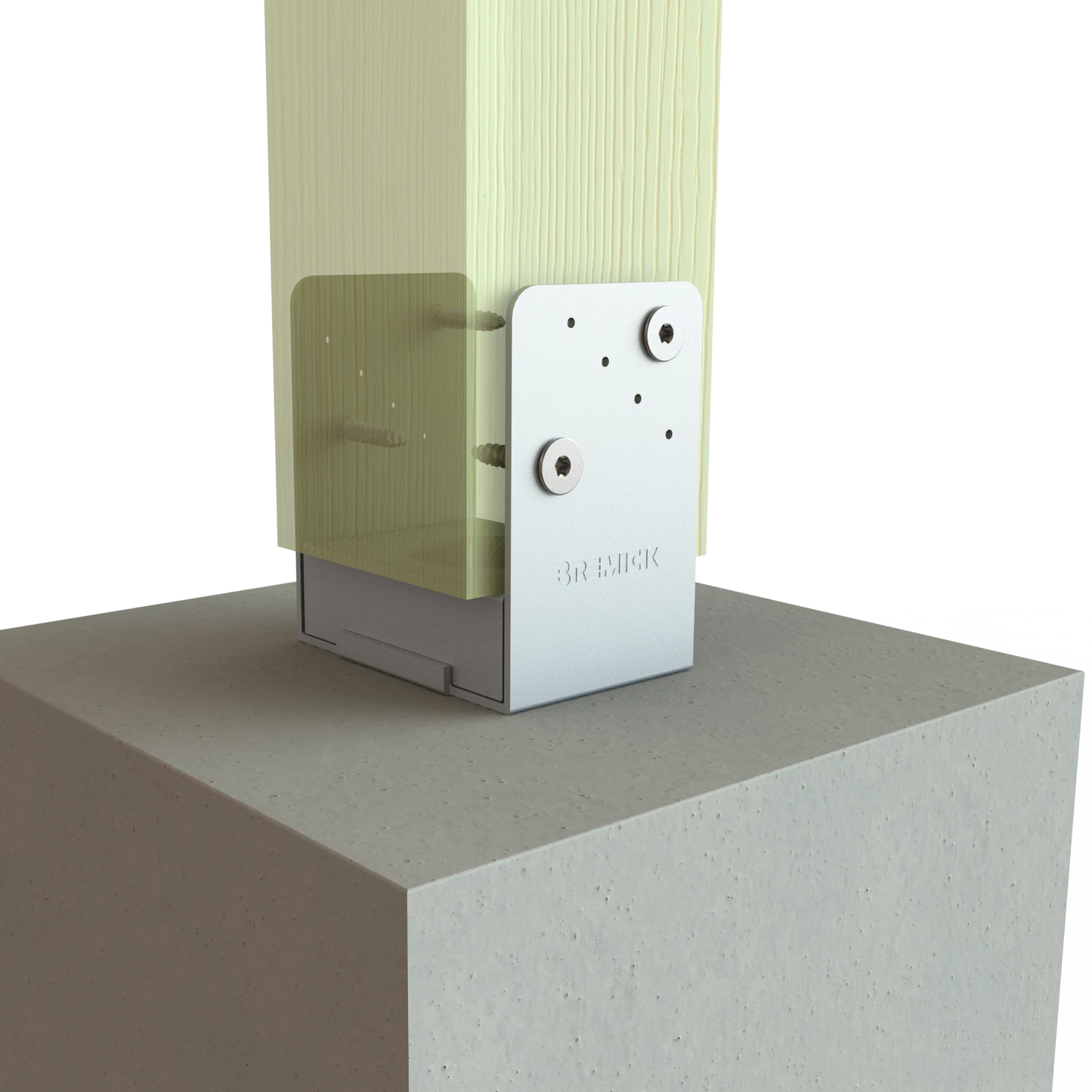 Bremick XTP Galvanized Post Screw 18g x 45mm T40, Washer Head, Pyramid Point, 25 Pack