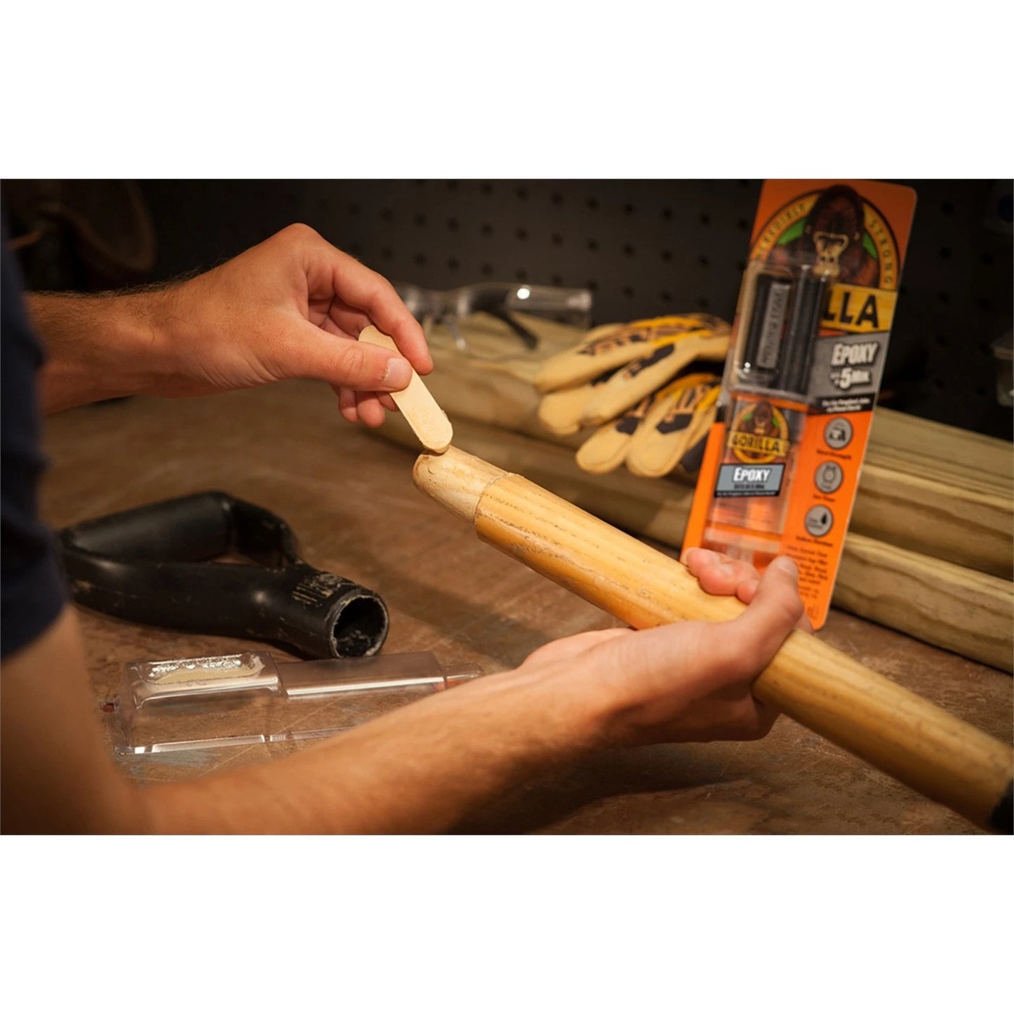 Gorilla 25ml Clear Epoxy Glue - Strong, Durable, Fast-Setting, Water Resistant