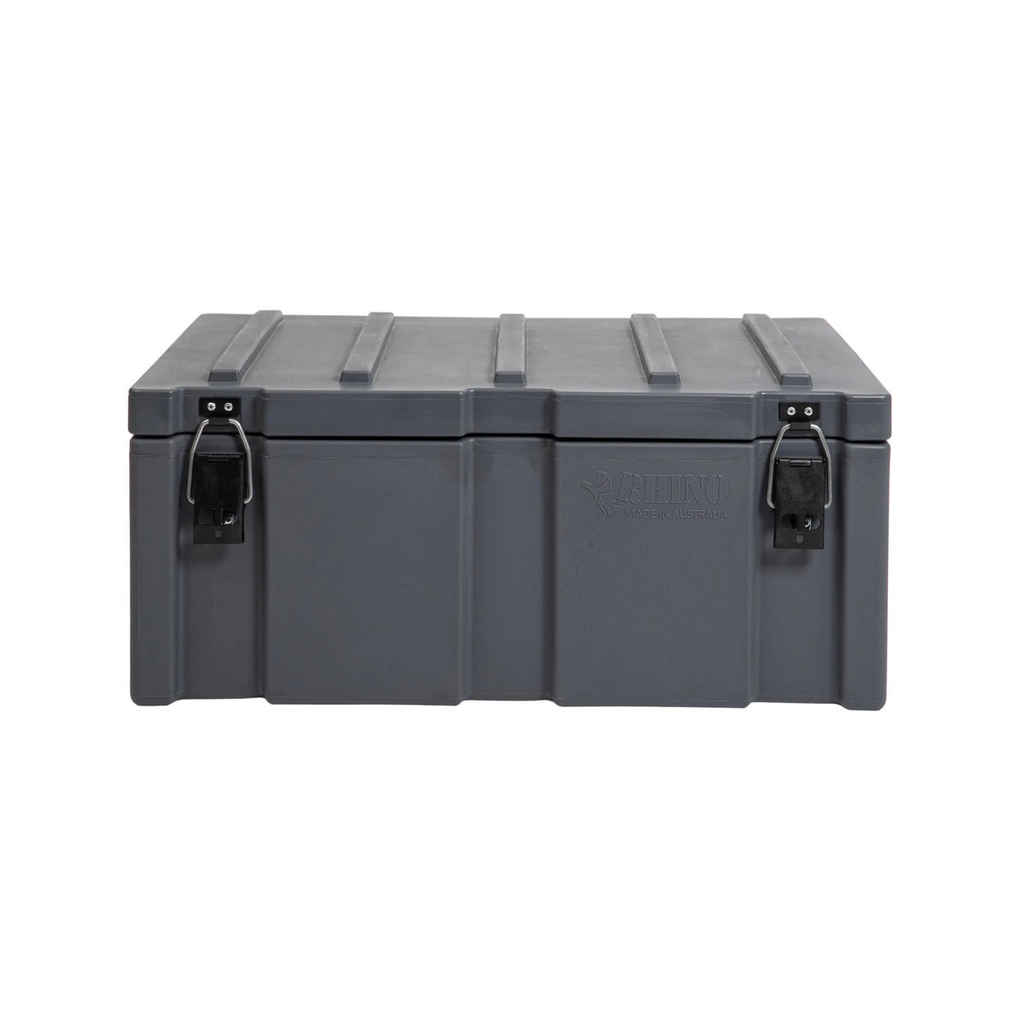Rhino Grey Cargo Case 900x550x400mm, Durable Polyethylene, Water-Resistant, High Security Latches