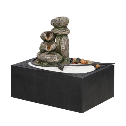 Northcote Pottery Enso Indoor Water Feature 16x34x30cm with Pump & Accessories
