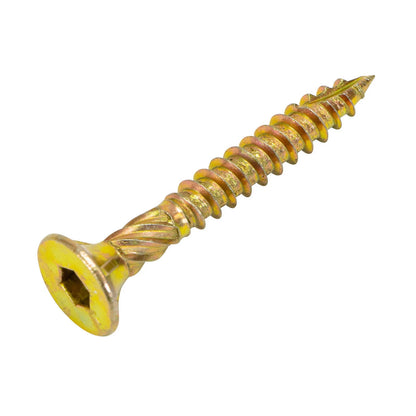 Titan 14G x 50mm Zinc Gold Bugle Batten Screws - 100 Pack, Corrosion Resistant