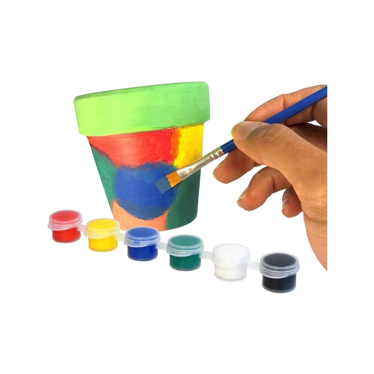 Boyle Craft And Grow Plaster & Paint Flower Pot Kit - 2 Pots, Seeds, Paints, Moulds